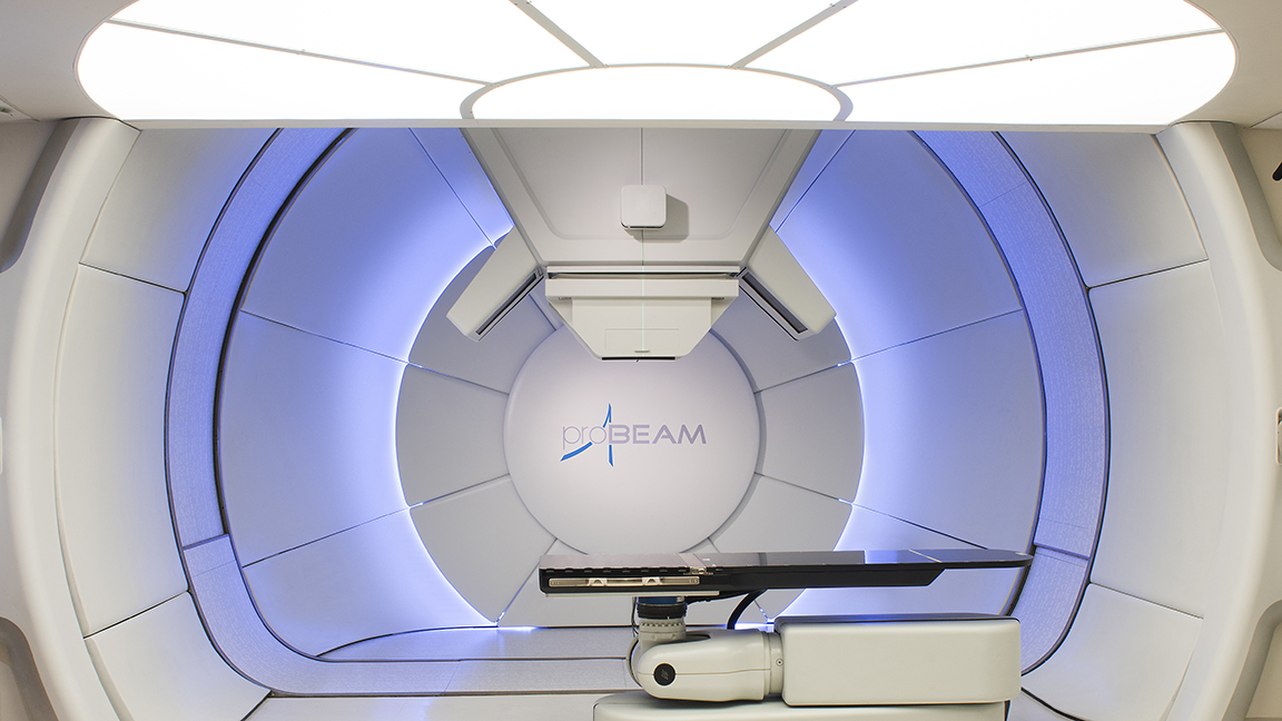 Proton therapy treatment room